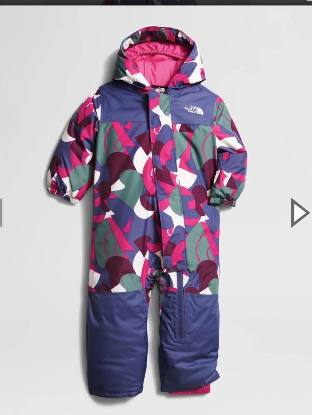 The North Face Baby Freedom Snow Suit. NWT. 0-3 Month. Mr. Pink Big Abstract.